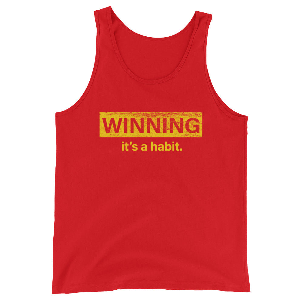 Winning It's a Habit Unisex Tank Top