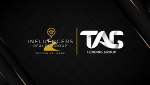 Influencers Realty Group-Tag Lending Group Business Card (Premium glossy paper)