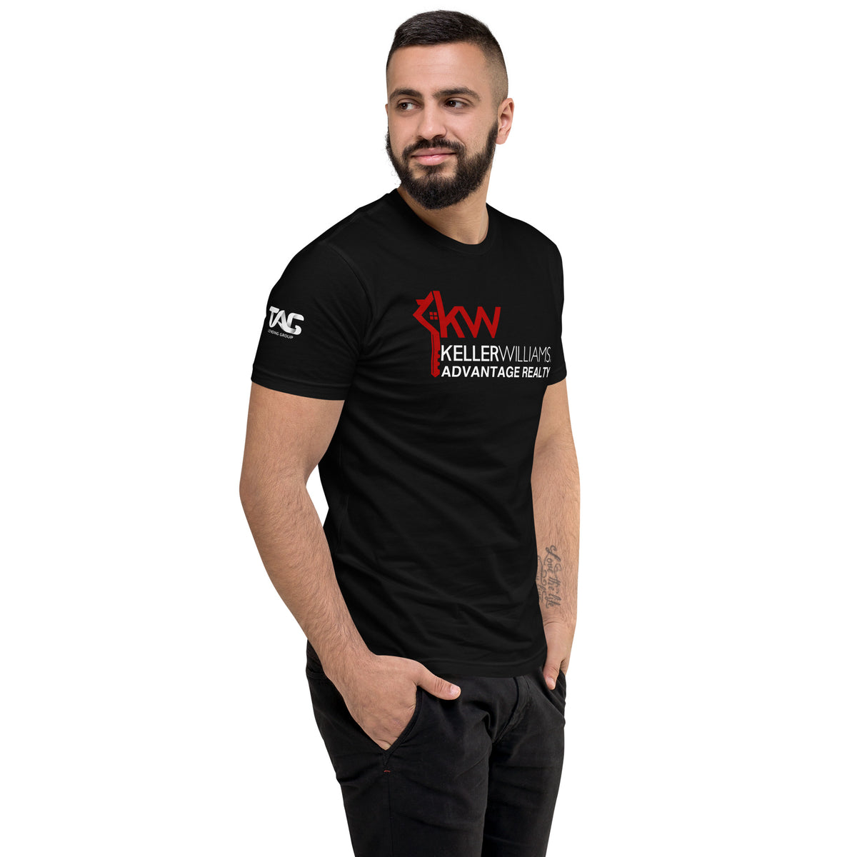 KW Avantage Realty (w/ TAG): "Let's TAG Team this Deal" Shirt (Black & Navy)