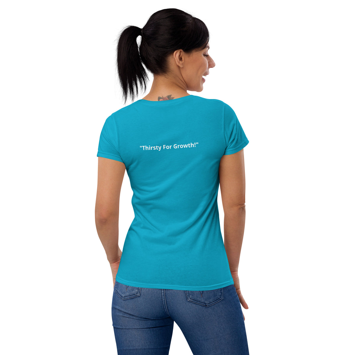 TLG "Thirsty for Growth" Women’s fitted t-shirt