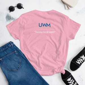 UWM "Thirsty for Growth!" Women’s fitted t-shirt