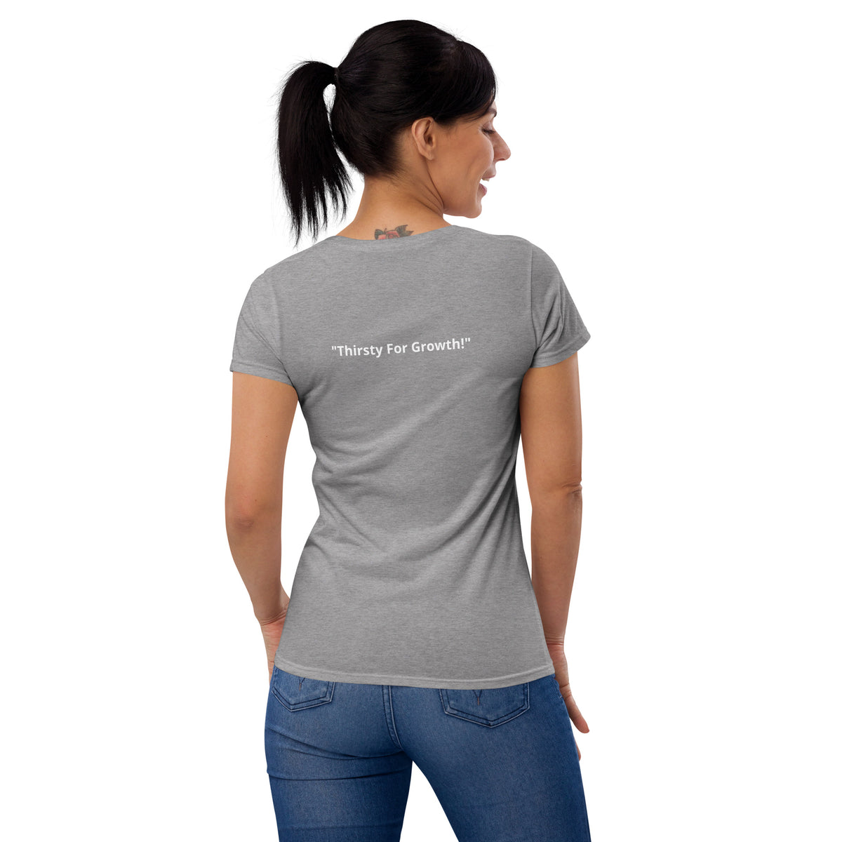 TLG "Thirsty for Growth" Women’s fitted t-shirt