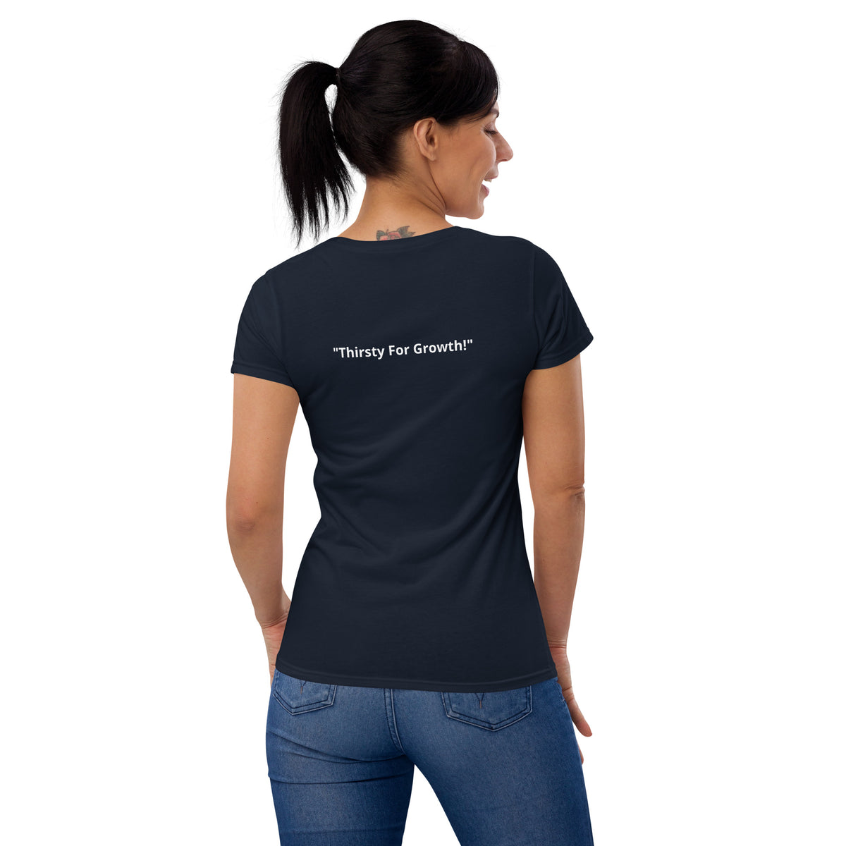 TLG "Thirsty for Growth" Women’s fitted t-shirt