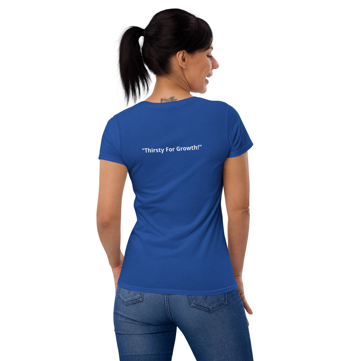TLG "Thirsty for Growth" Women’s fitted t-shirt