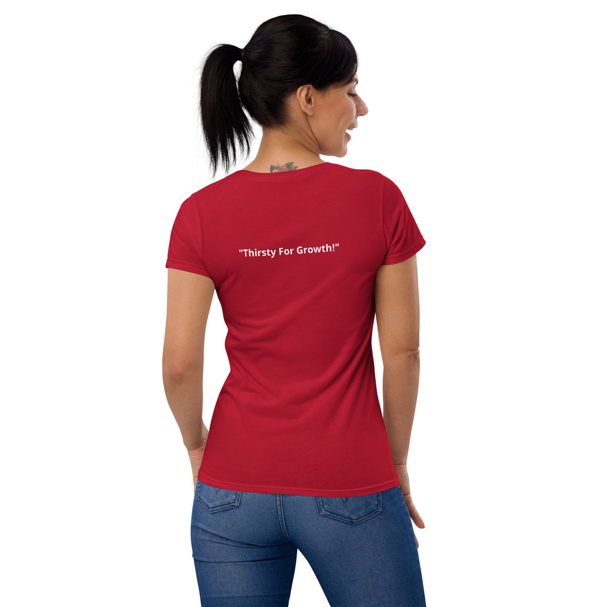 TLG "Thirsty for Growth" Women’s fitted t-shirt