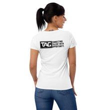 KW Oviedo (w/TAG) Women's short sleeve "Connecting Talent with Opportunity" t-shirt (White)