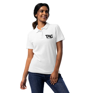 TLG Polo Shirt [White & Grey w/ WHITE Logo]