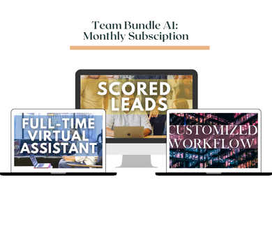 TEAM BUNDLE  A1: Monthly Subscription (Full-Time VA + Scored Leads + Customized Workflows)