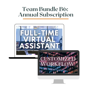 TEAM BUNDLE  B3: Annual Subscription (Full-Time VA + Customized Workflows)