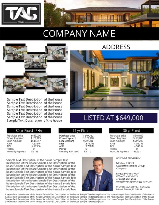 Personalized Listing Flyer: TLG-SP