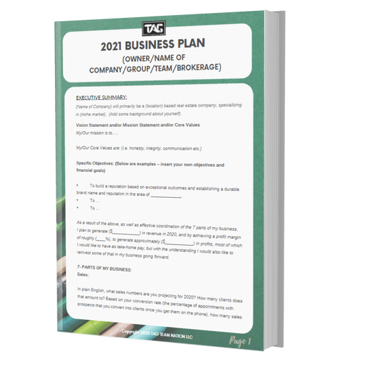 2021 BUSINESS PLAN Template