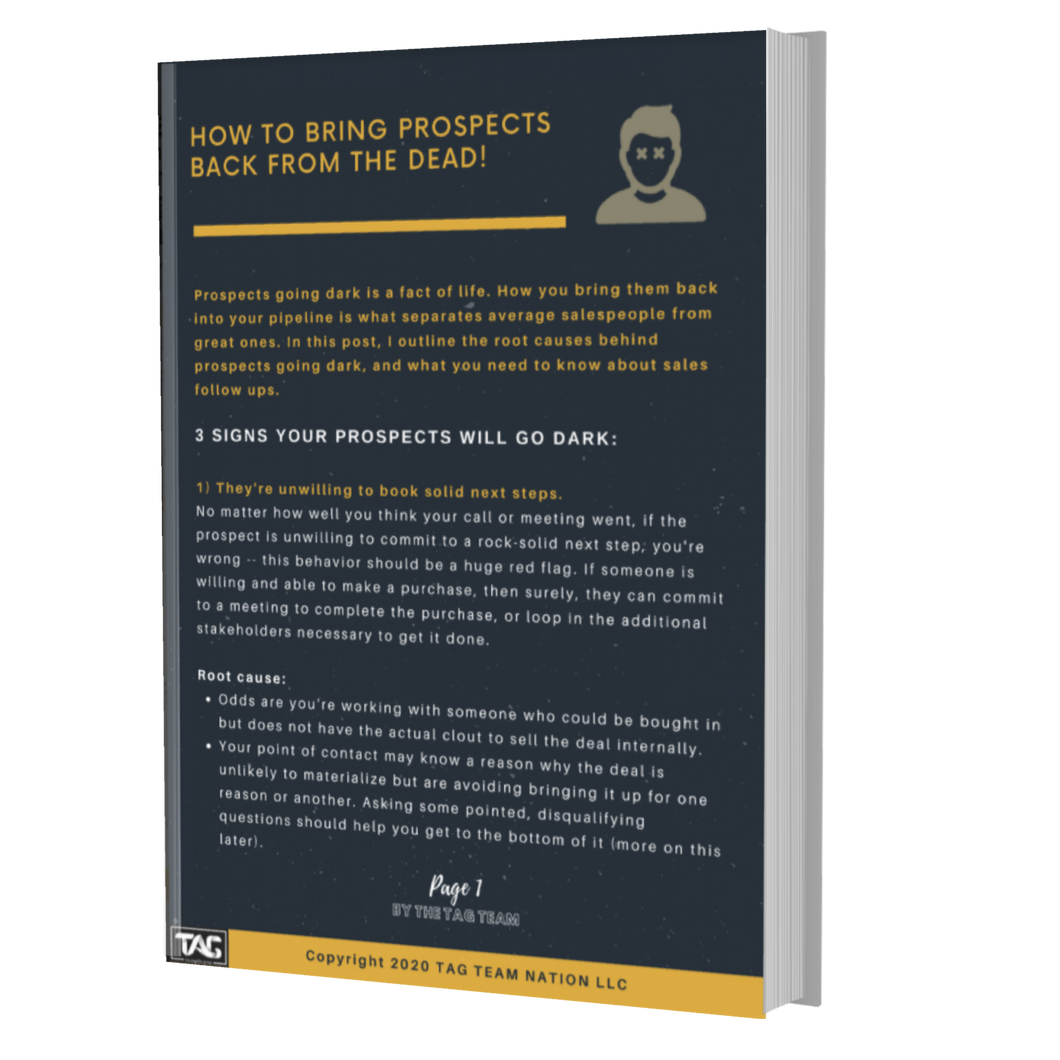 HOW TO BRING PROSPECTS BACK FROM THE DEAD