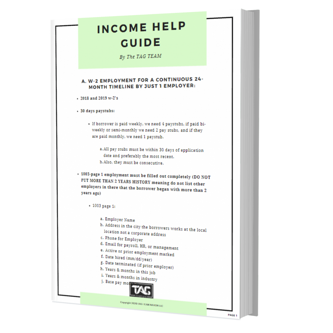 Income Help Guide