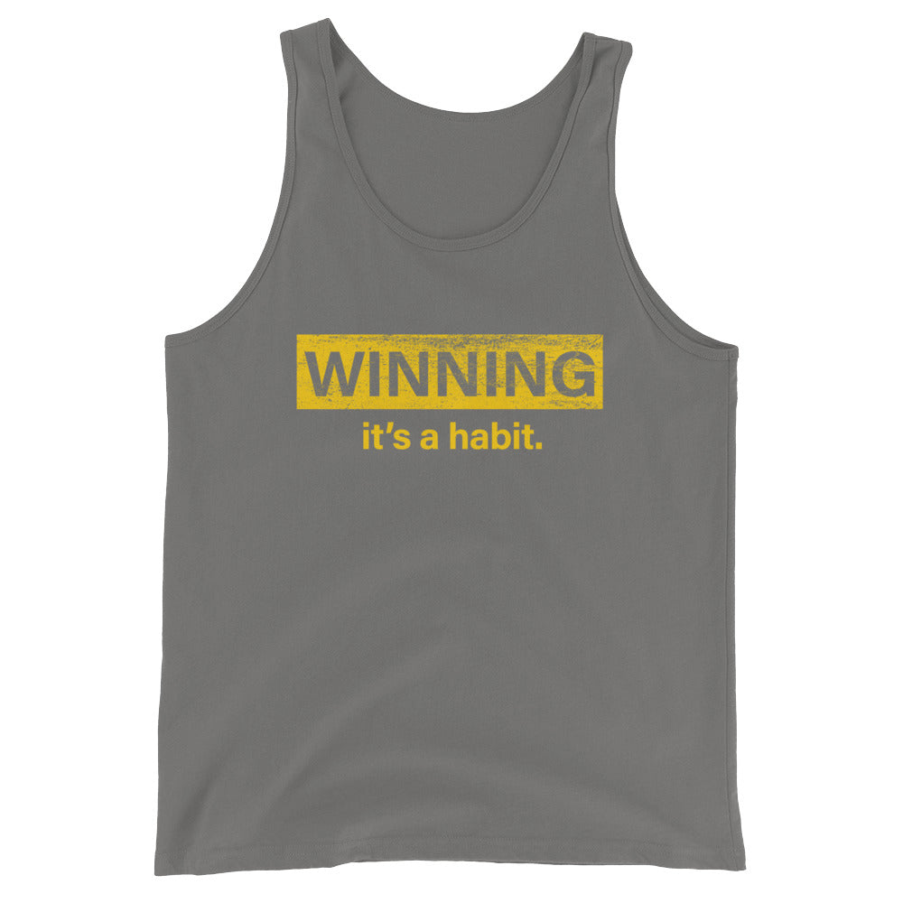 Winning It's a Habit Unisex Tank Top