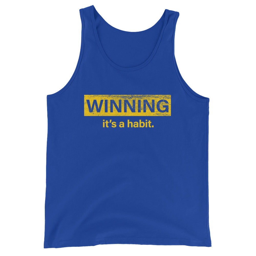 Winning It's a Habit Unisex Tank Top