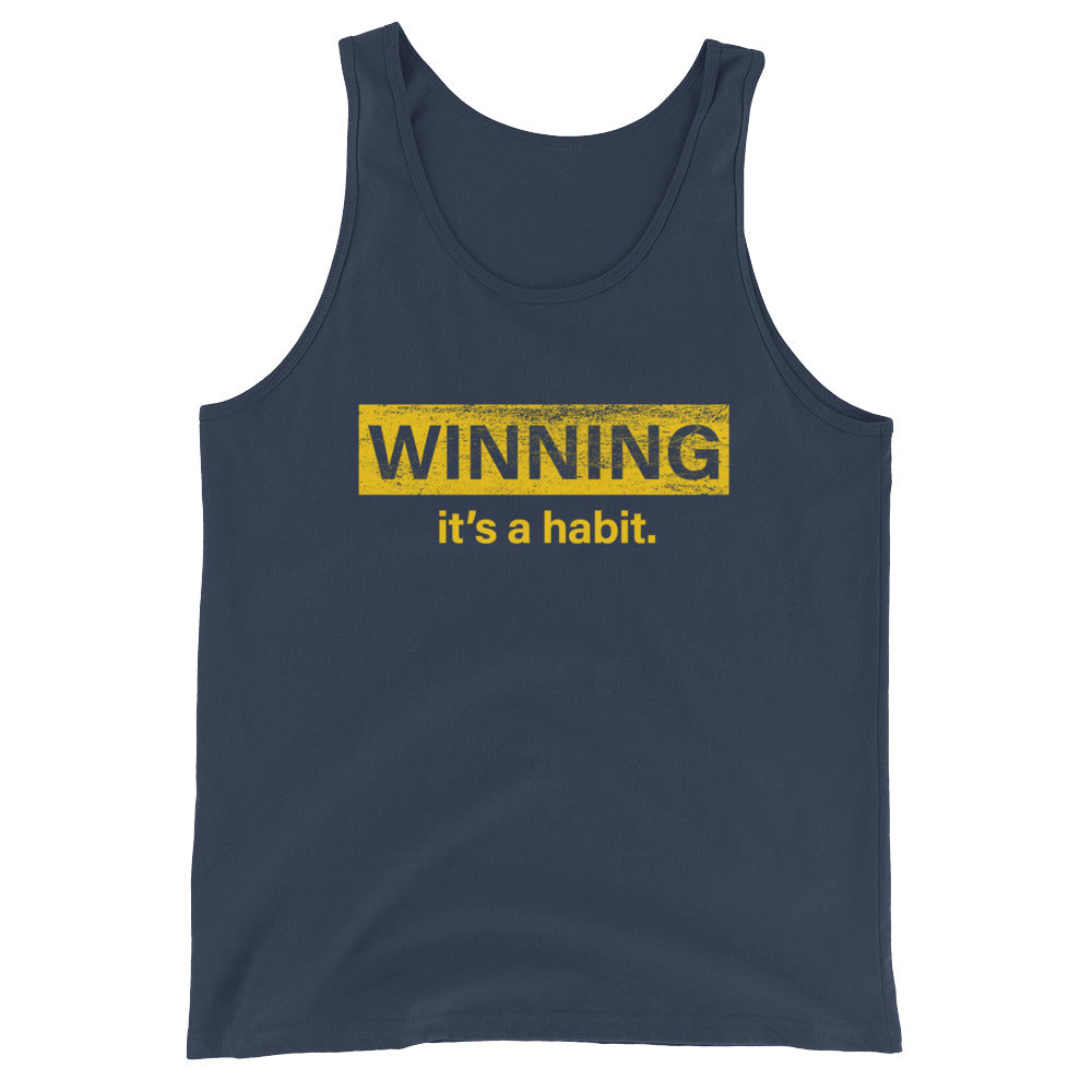 Winning It's a Habit Unisex Tank Top